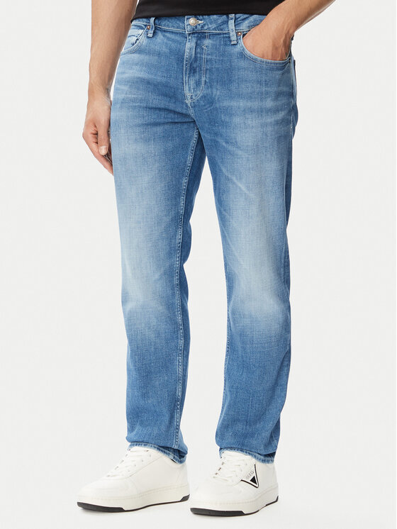 Guess Jeansy M6YAS2 D1289 Niebieski Regular Fit