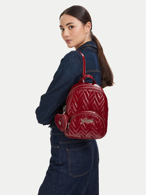 Guess Plecak J6YZ06 W3000 Czerwony
