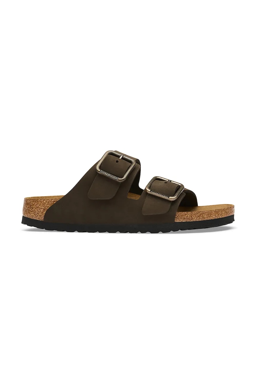 Damskie Birkenstock Arizona Wire Buckle Nubuck Leather klapki nubukowe
