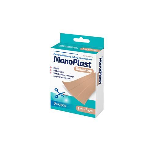 MonoPlast Plaster delikatny włókninowy cielisty 1 m x 6 cm
