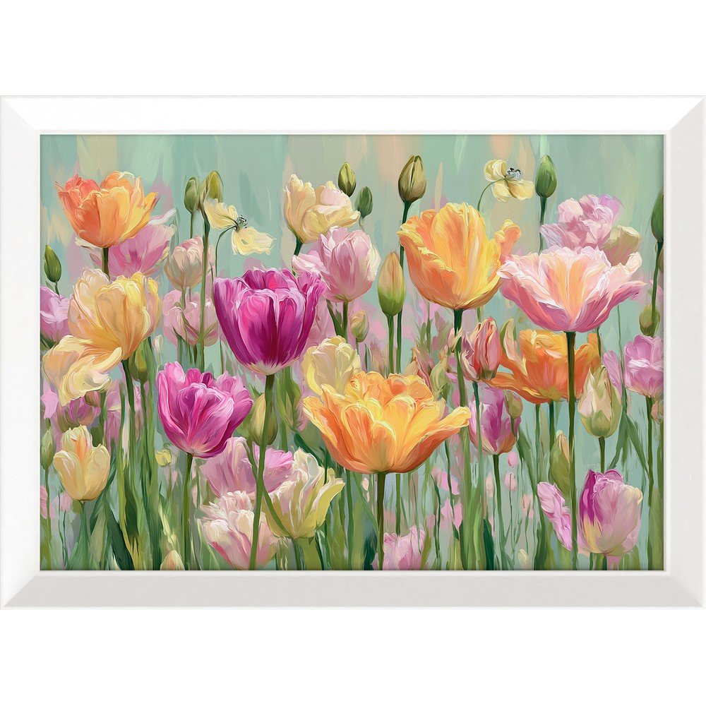Obraz drukowany z ramą w zestawie 75x56 cm Spring Tulip – Styler