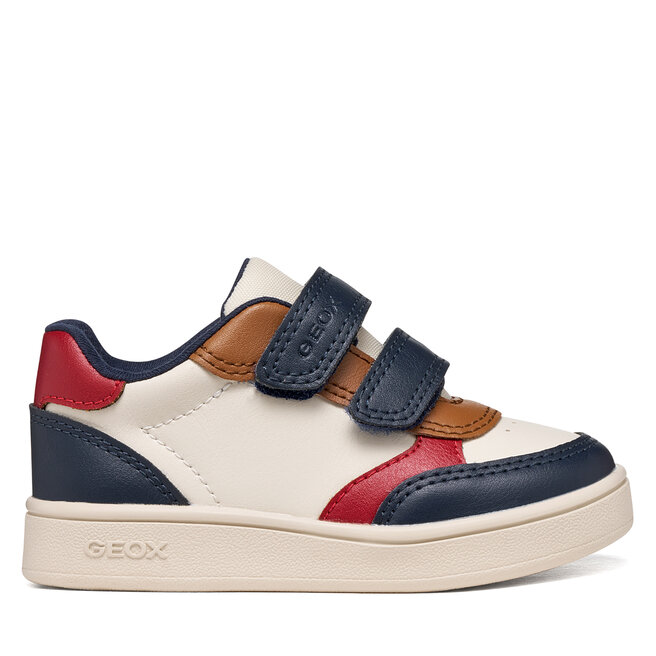 Sneakersy Geox B Eclyper Boy B555LA 000BC C1M4B Kremowy