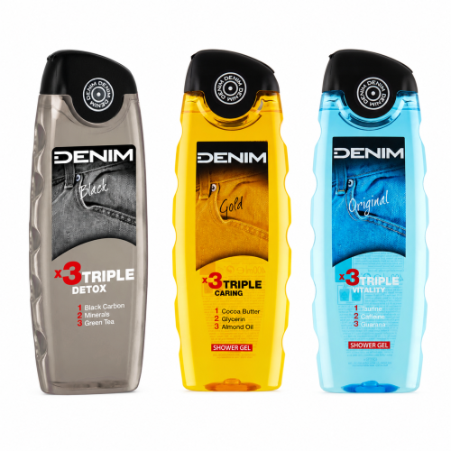 Denim żele pod prysznic 3x Denim 400 ml mix zapachów