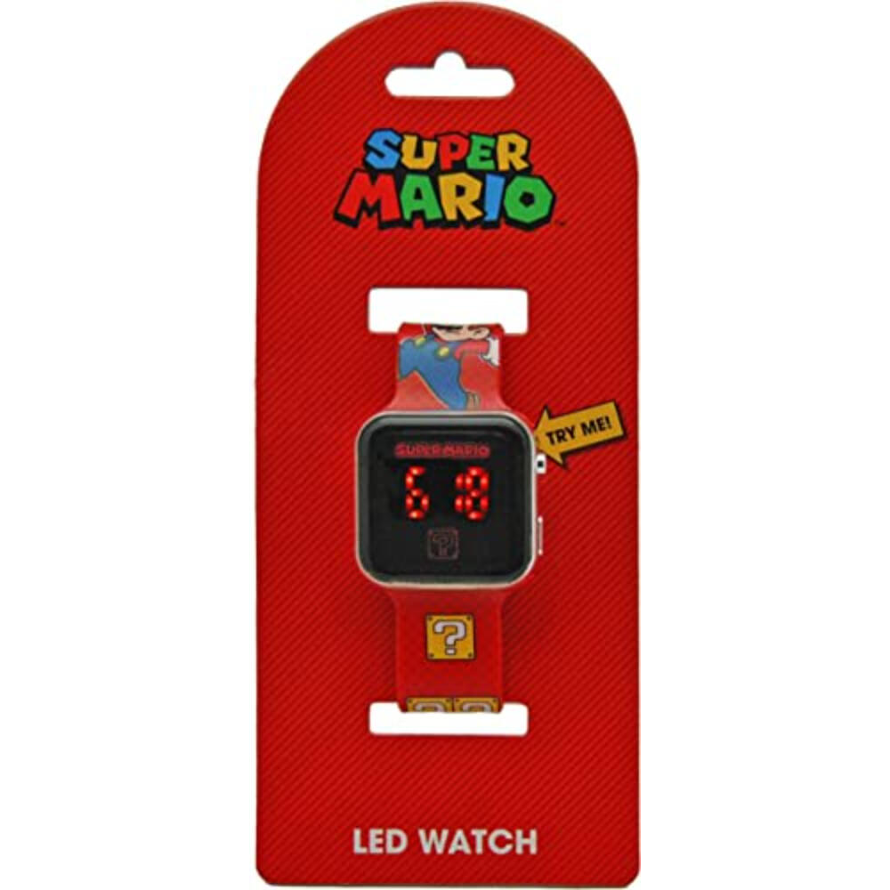 Super Mario Zegarek LED z kalendarzem GSM4107