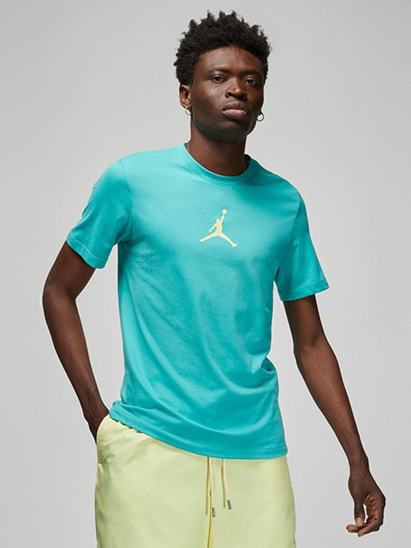 Koszulka męska nike air jordan jumpman dri-fit crew tee washed teal