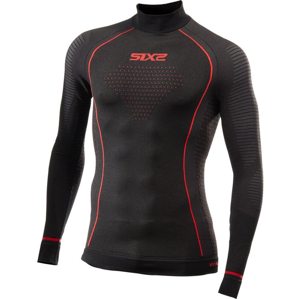 Bluza Termoaktywna SIXS BlazeFit Czarny/CzerwonyXS/S