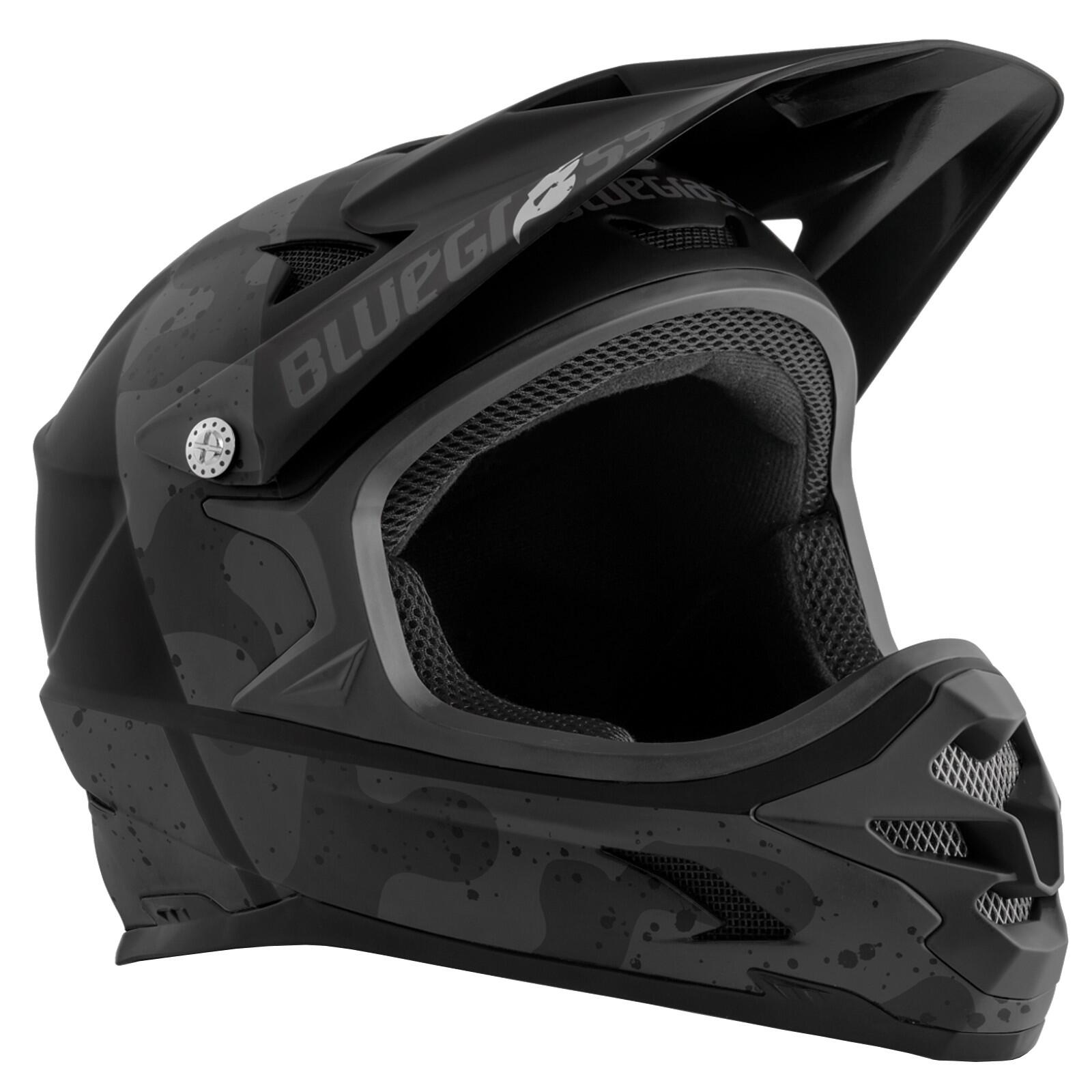 Bluegrass Intox Kask rowerowy, black/camo L | 58-60cm 2021 Kaski Fullface i Downhill 57100203