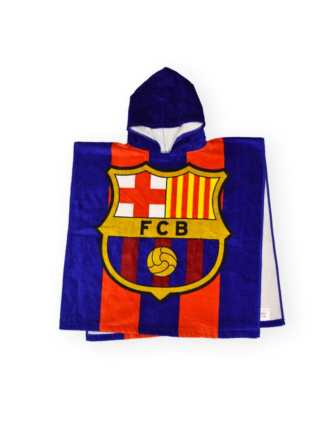 FC Barcelona RĘCZNIK Ponczo kąpielowe 60 x 120 Szybkoschnące OKRYCIE NARZUTA Microfibra