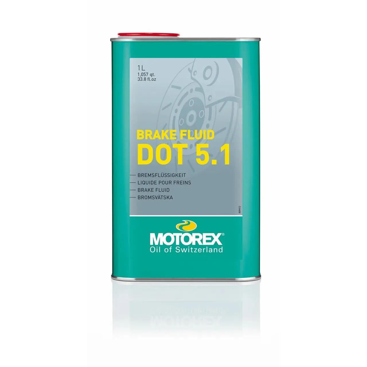 MOTOREX DOT 5.1 Brake Fluid 1000ml Can 2020 Akcesoria do hamulców tarczowych 10530083