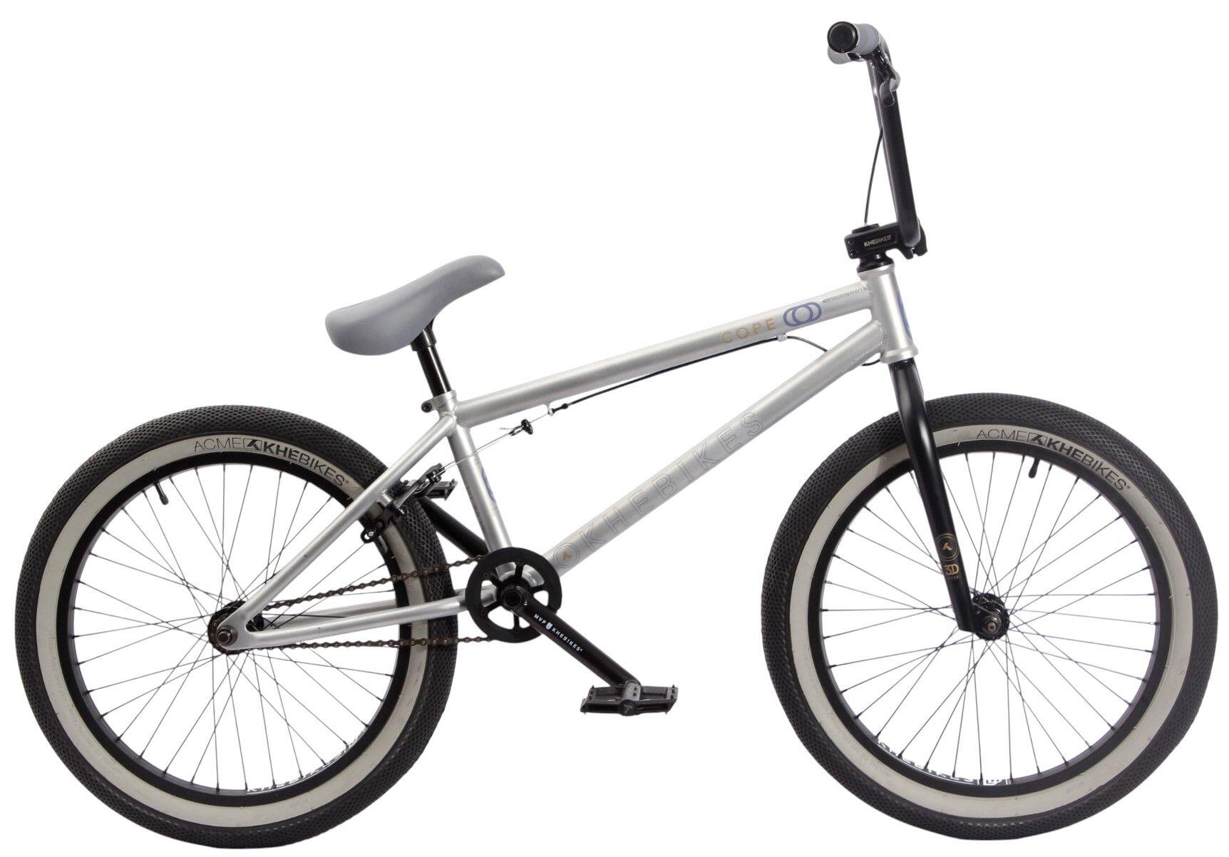 Rower BMX dla dorosłych srebrny COPE 20 cali 11,1 kg