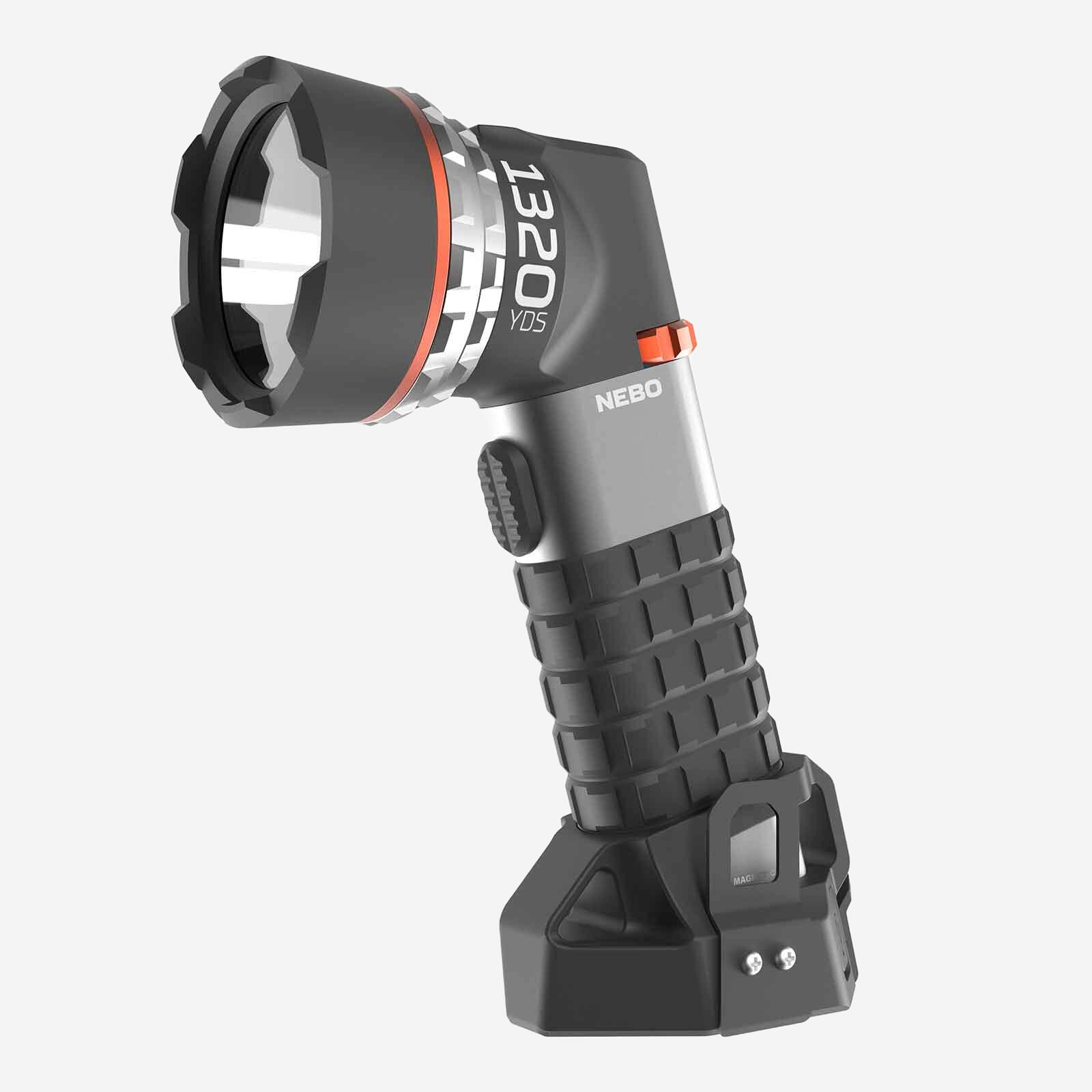 NEBO NEB-SPT-1000-G latarka Czarny, Szary, Pomarańczowy Latarka ręczna LED
