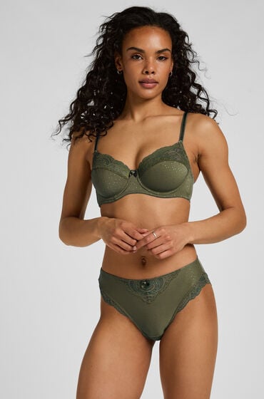 Hunkemöller Figi z wysokim stanem Sophie Zielony