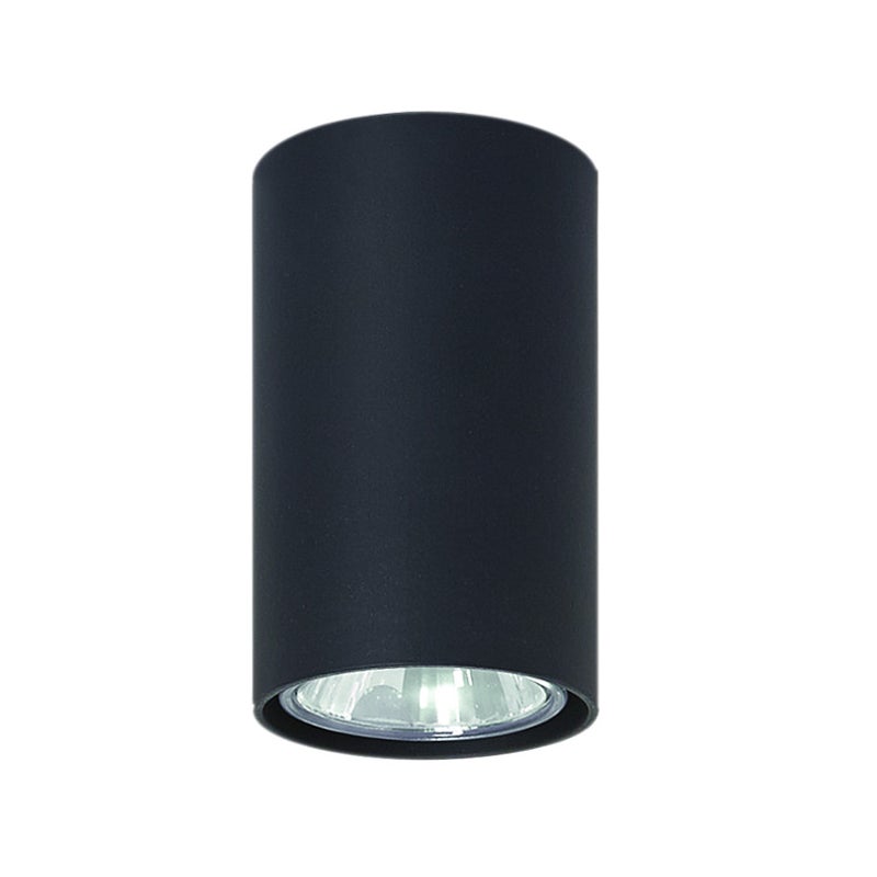 Reflektor sufitowy spot natynkowy Simba okrągły czarny 1xGU10x40W wym: 6 x 6 cm metal Lampex