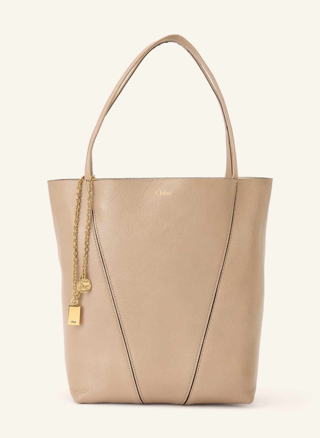 Chloé Torba Shopper Spin beige