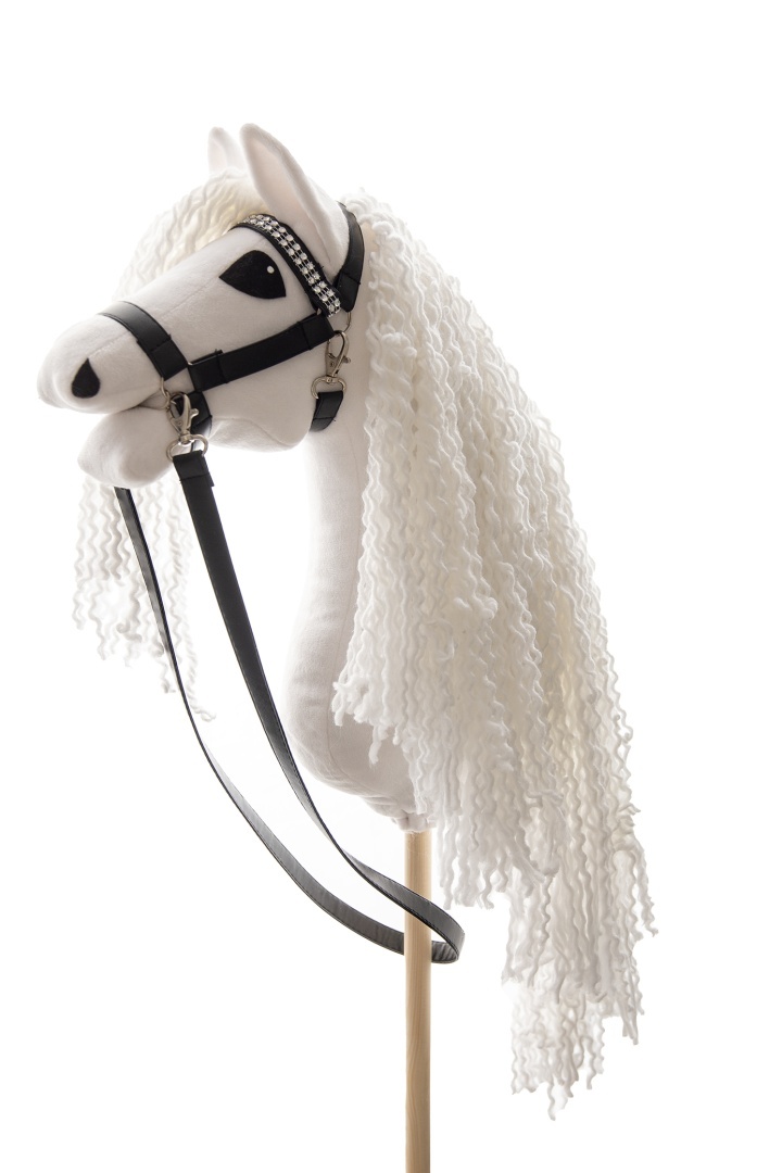 Konik Hobby horse hhAgi BIAŁY z długą grzywą A3