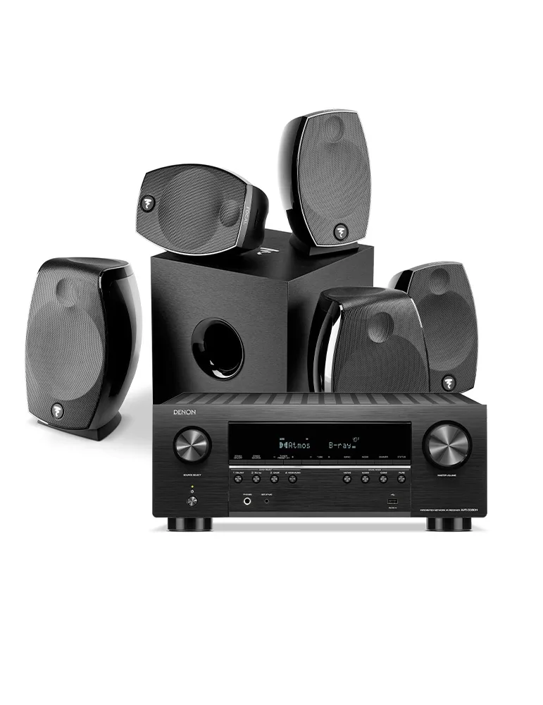 Denon AVR-S980H + Focal SIB EVO 5.1, Czarny
