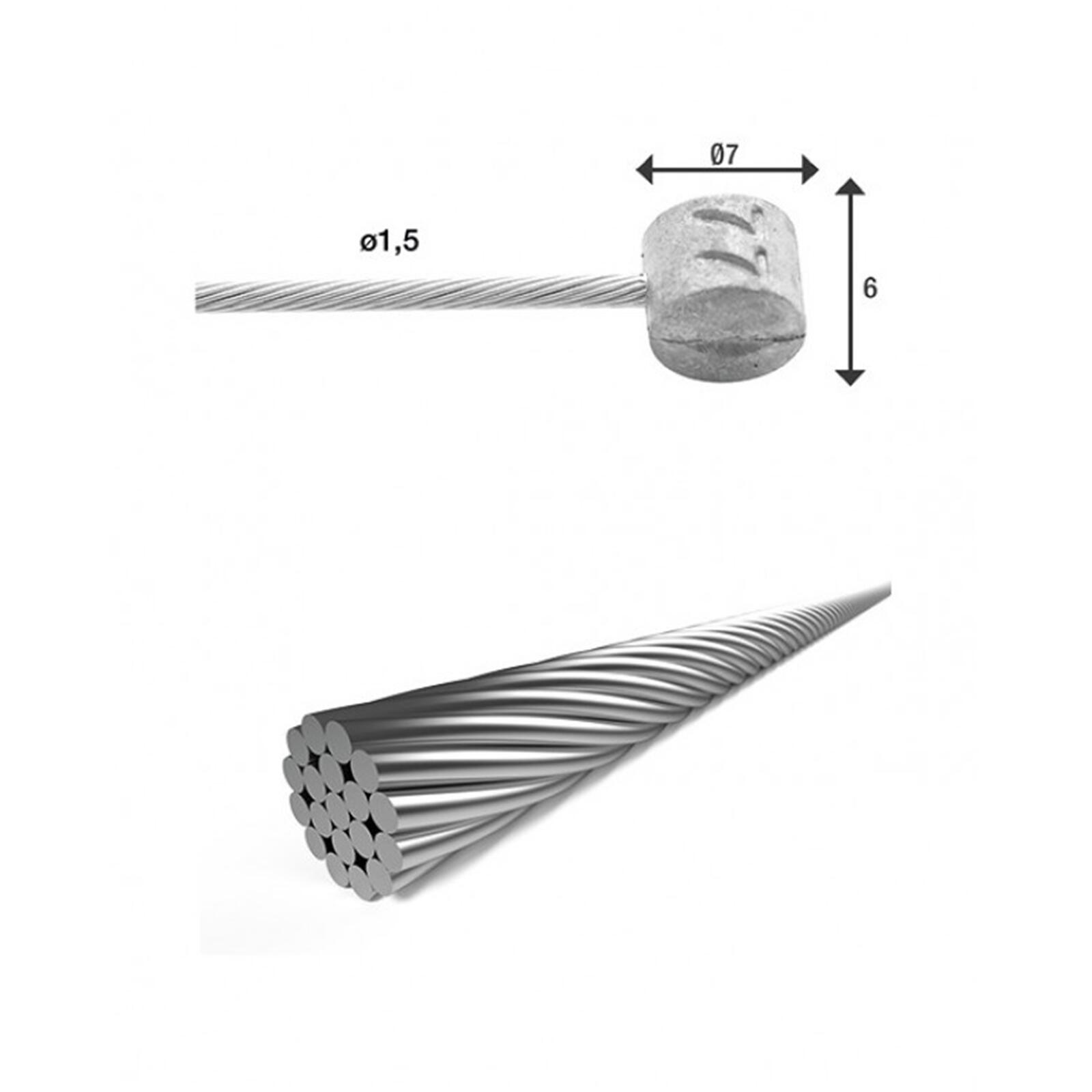XLC XLC BR-X85 Inner Brake Cable 1,5mm 2000mm 2021 Linki i osłonki hamulcowe 2500365005