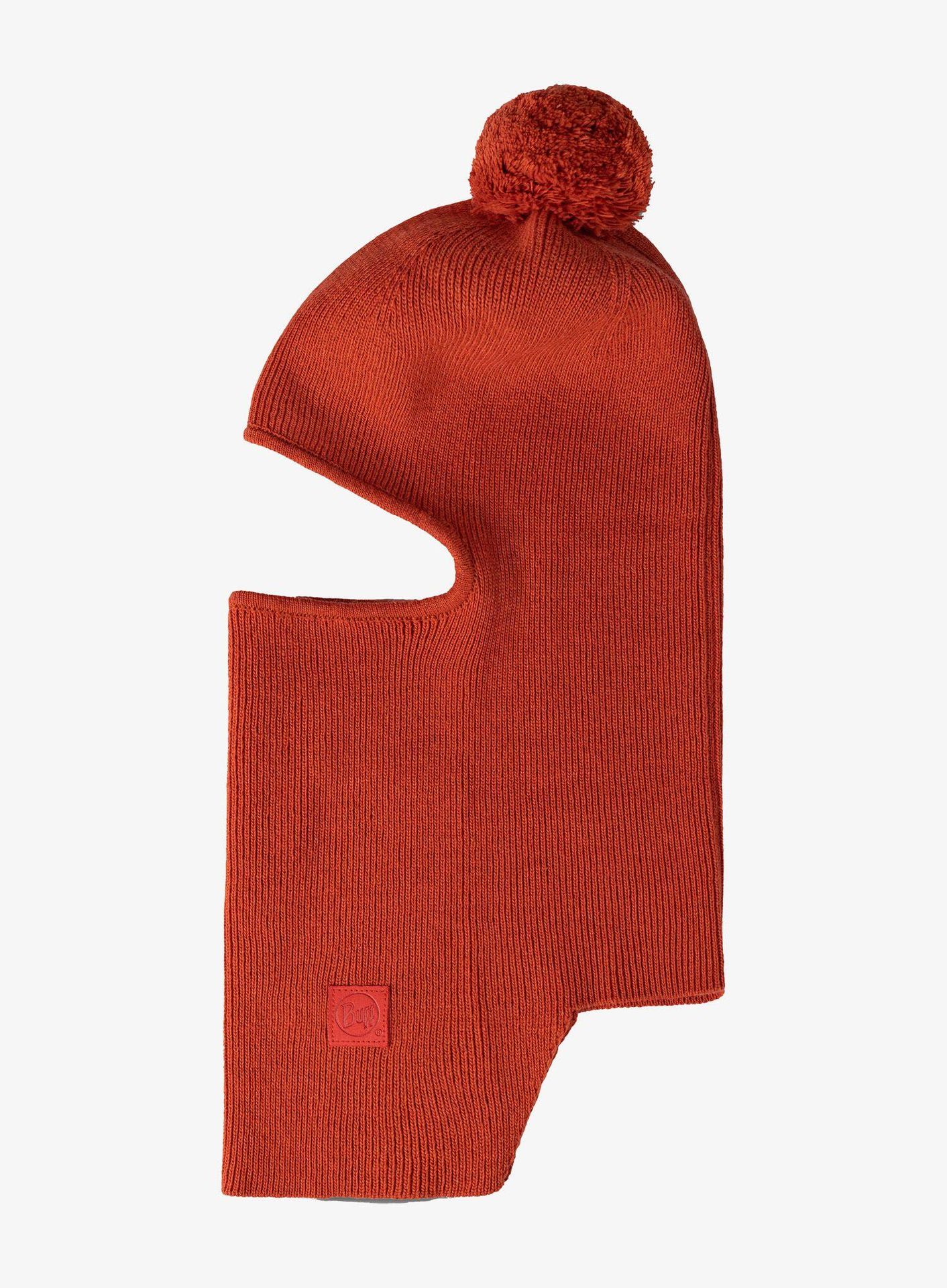 Kominiarka Buff Knitted Balaclava Nilan - orange red