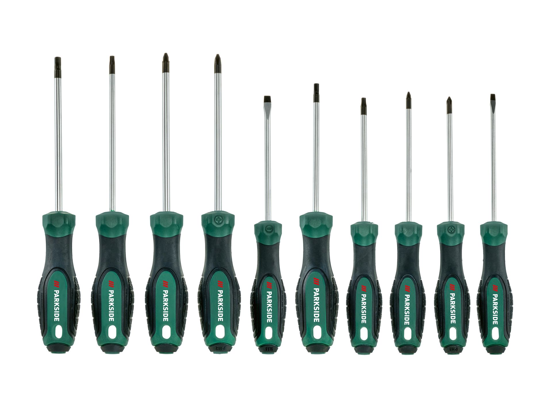 PARKSIDE® Zestaw śrubokrętów, 6 lub 10 elementów (Zestaw 10 śrubokrętów)
