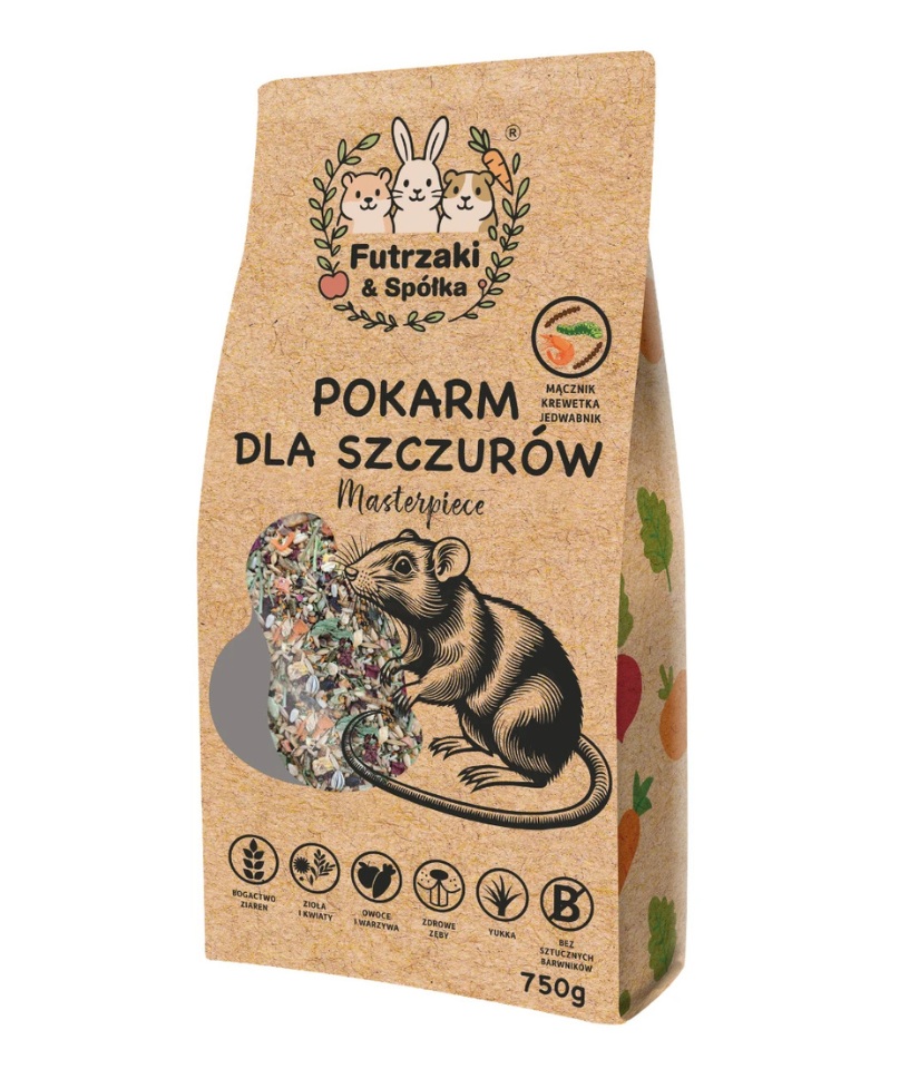 KUCHNIA SZEFA Futrzaki i Spółka Pokarm dla Szczurów 750g