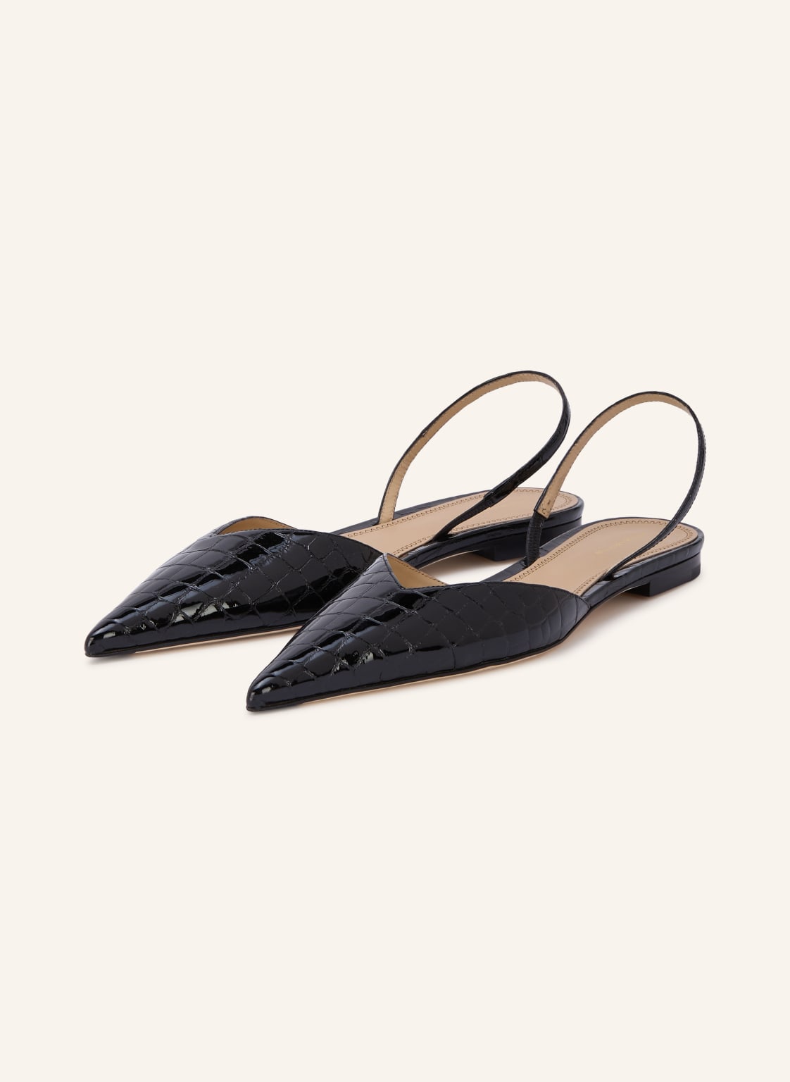 Victoria Beckham Baleriny Typu Slingback schwarz