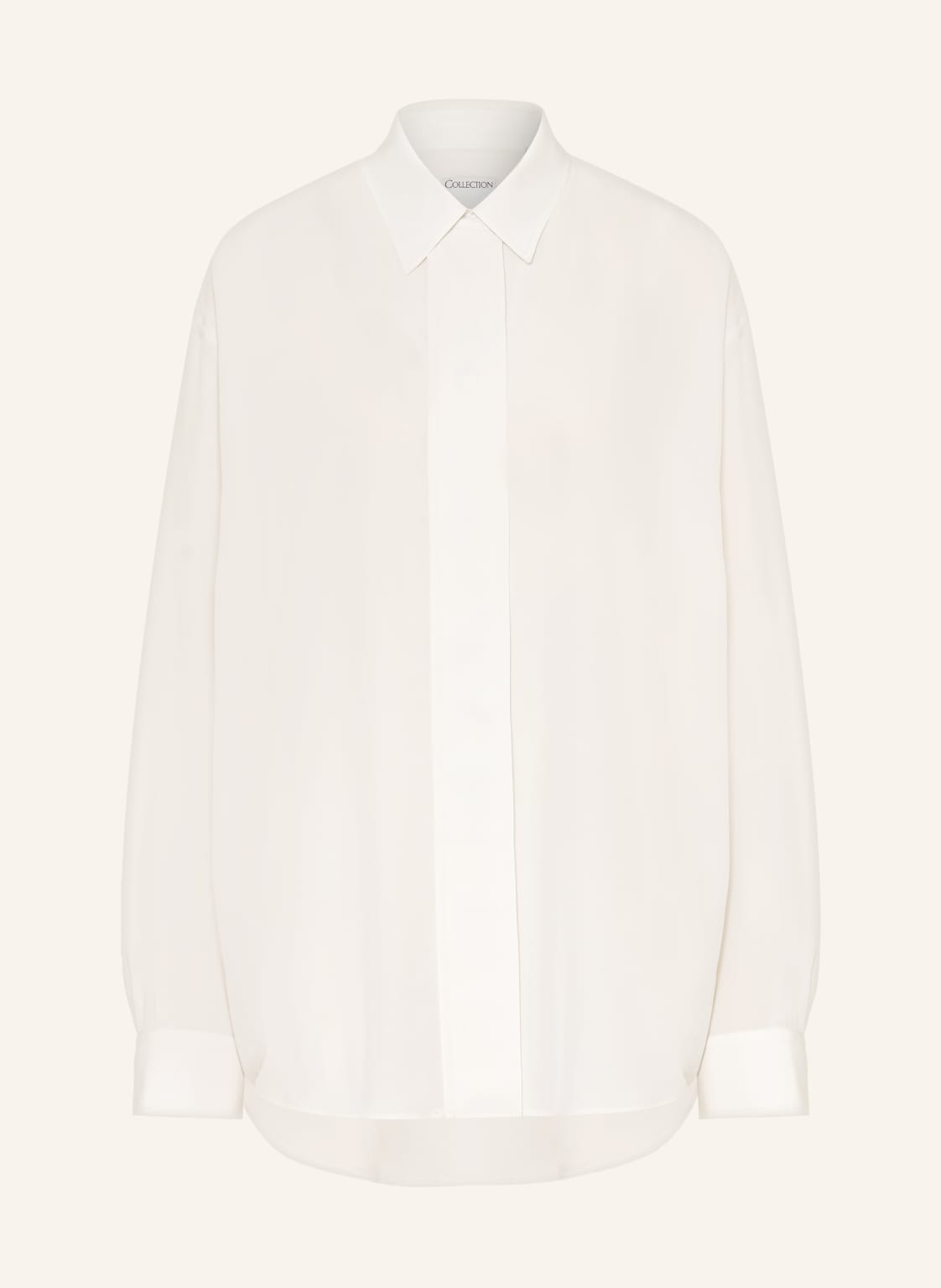Calvin Klein Collection Bluzka Koszulowa Amari Z Jedwabiu weiss