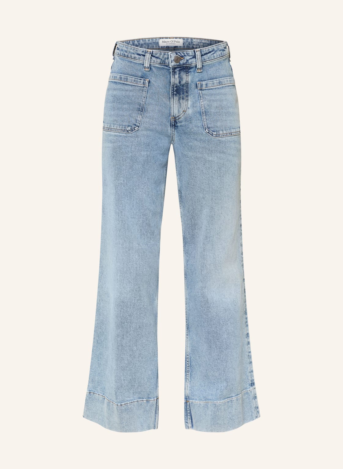 Marc O'polo Jeansy Wide Leg Lania blau
