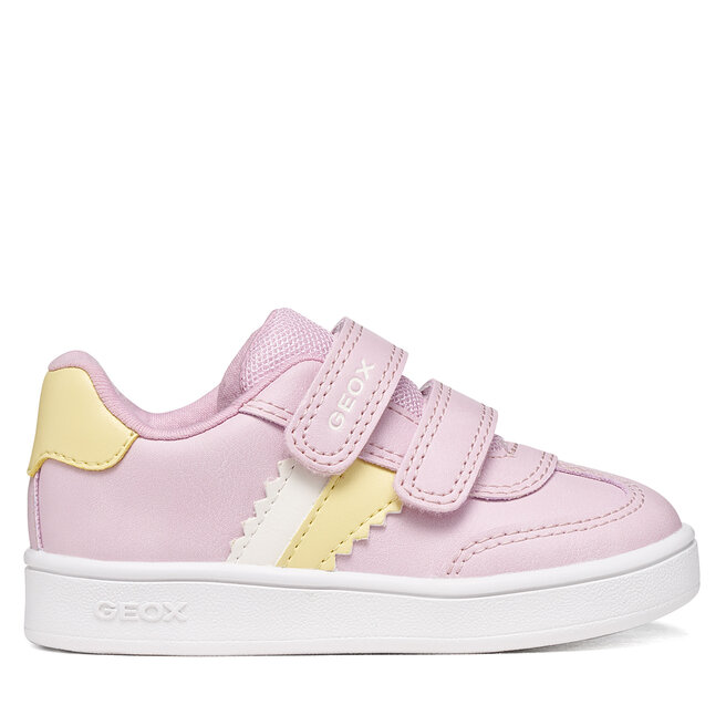 Sneakersy Geox B Eclyper Girl B665MA 000BC CE82M Różowy jasny
