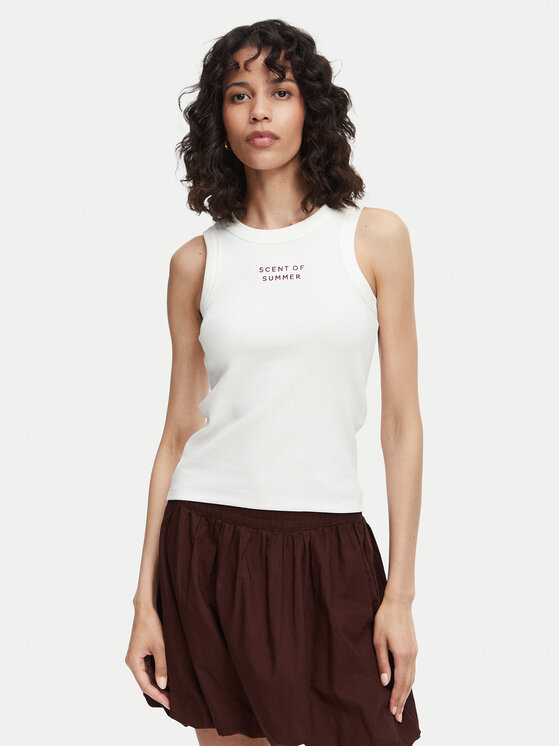 Vero Moda Top Nira 10341982 Biały Slim Fit