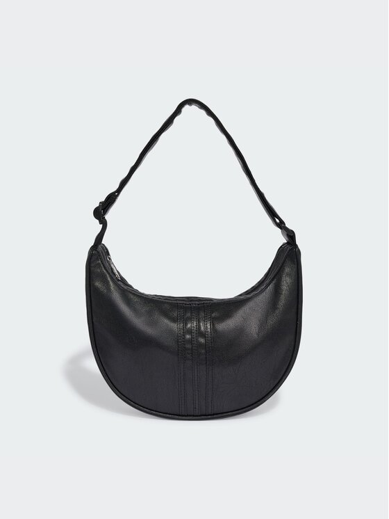 adidas Torebka Adicolor Half Crescent Bag Metallic Pu KR1546 Czarny