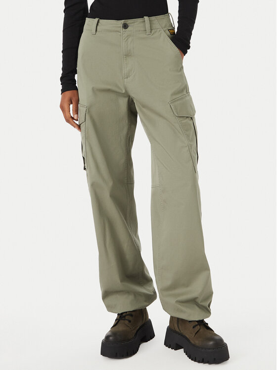 G-Star Raw Spodnie materiałowe D29512-5126 Zielony Straight Fit