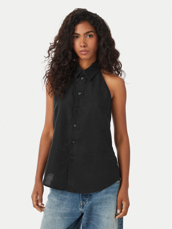 G-Star Raw Top Fluid D29383-E515 Czarny Regular Fit
