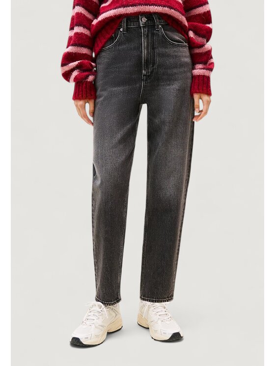 Tommy Jeans Jeansy Mom Jean Uh Tpr Bi0187 Co DW0DW21812 Czarny Mom Fit