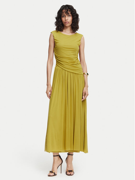 Vero Moda Sukienka wieczorowa Penelope 10351455 Zielony Regular Fit