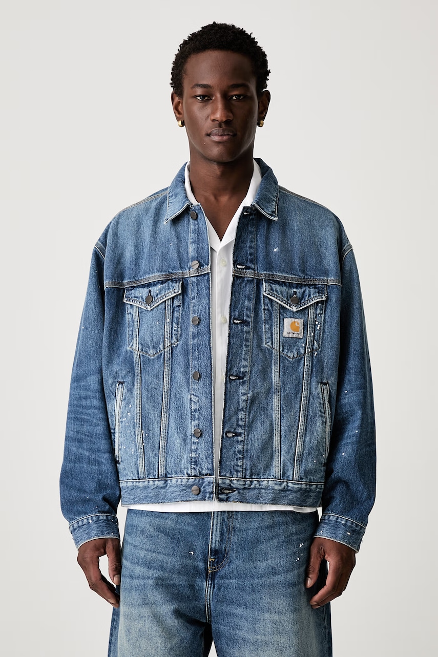 Carhartt WIP Helston krótka kurtka jeansowa męska