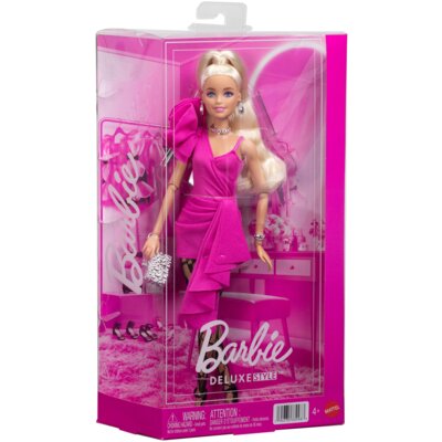 Lalka Barbie Deluxe Style Różowa sukienka JJN73