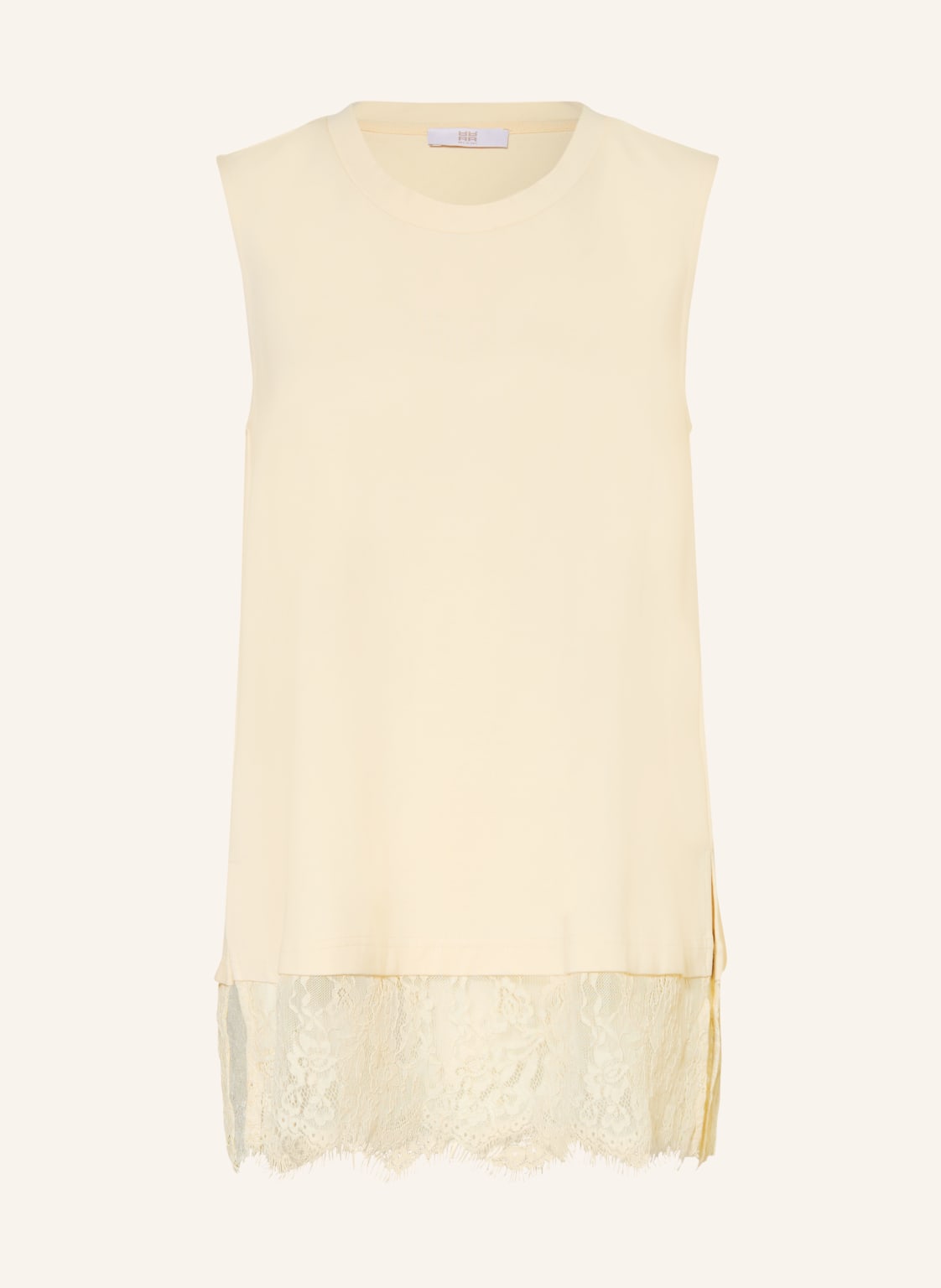 Riani Top Z Koronką beige