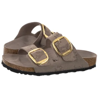 Klapki Arizona Big Buckle Python Gray Taupe Eco Leather 1032891 (BK397-a) Birkenstock