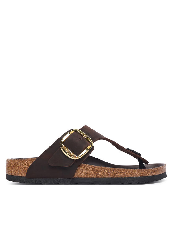 Birkenstock Japonki Gizeh Big Buckle 1033002 Brązowy ciemny