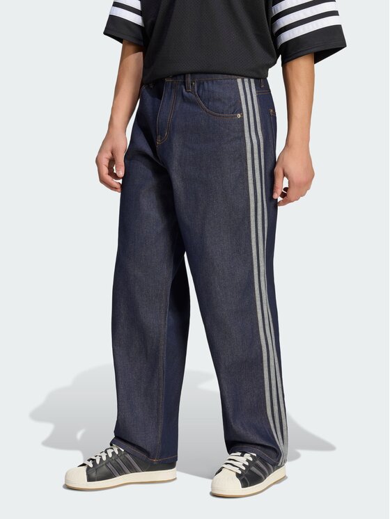 adidas Jeansy Firebird Adicolor KS6924 Granatowy Regular Fit