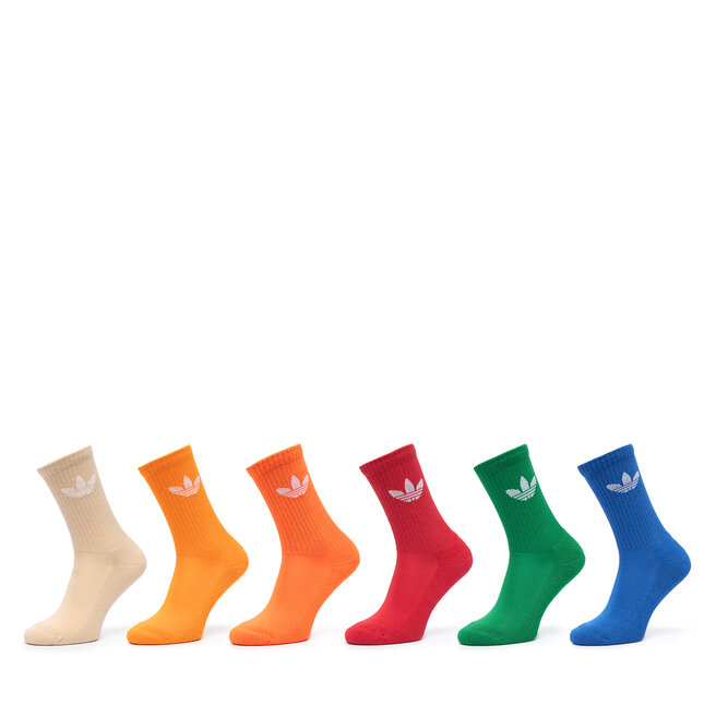 Skarpety długie adidas Trefoil Crew Socks Cushion IX5275 Kolorowy