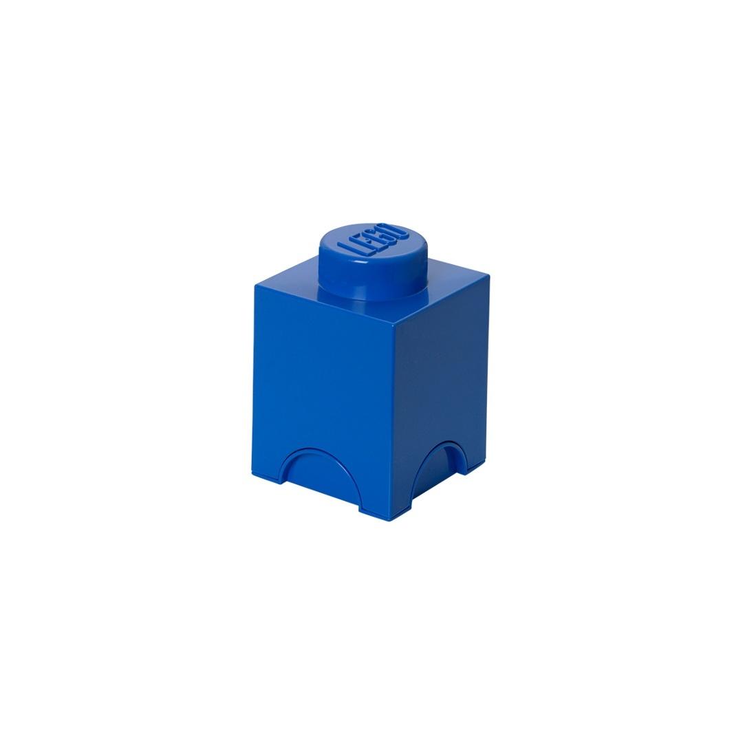 LEGO pojemnik klocek jedynka niebieski