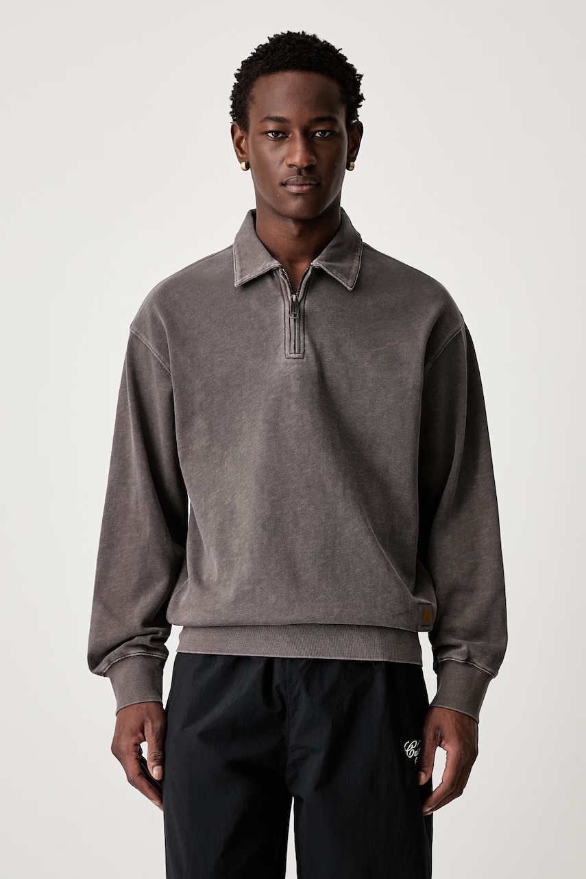 Carhartt WIP Harper Polo longsleeve męski bawełniany