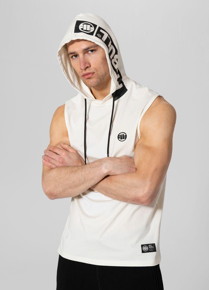 Tank top z kapturem PITBULL Heavy Weight 210 Spandex Hilltop '25 - Czarny  L