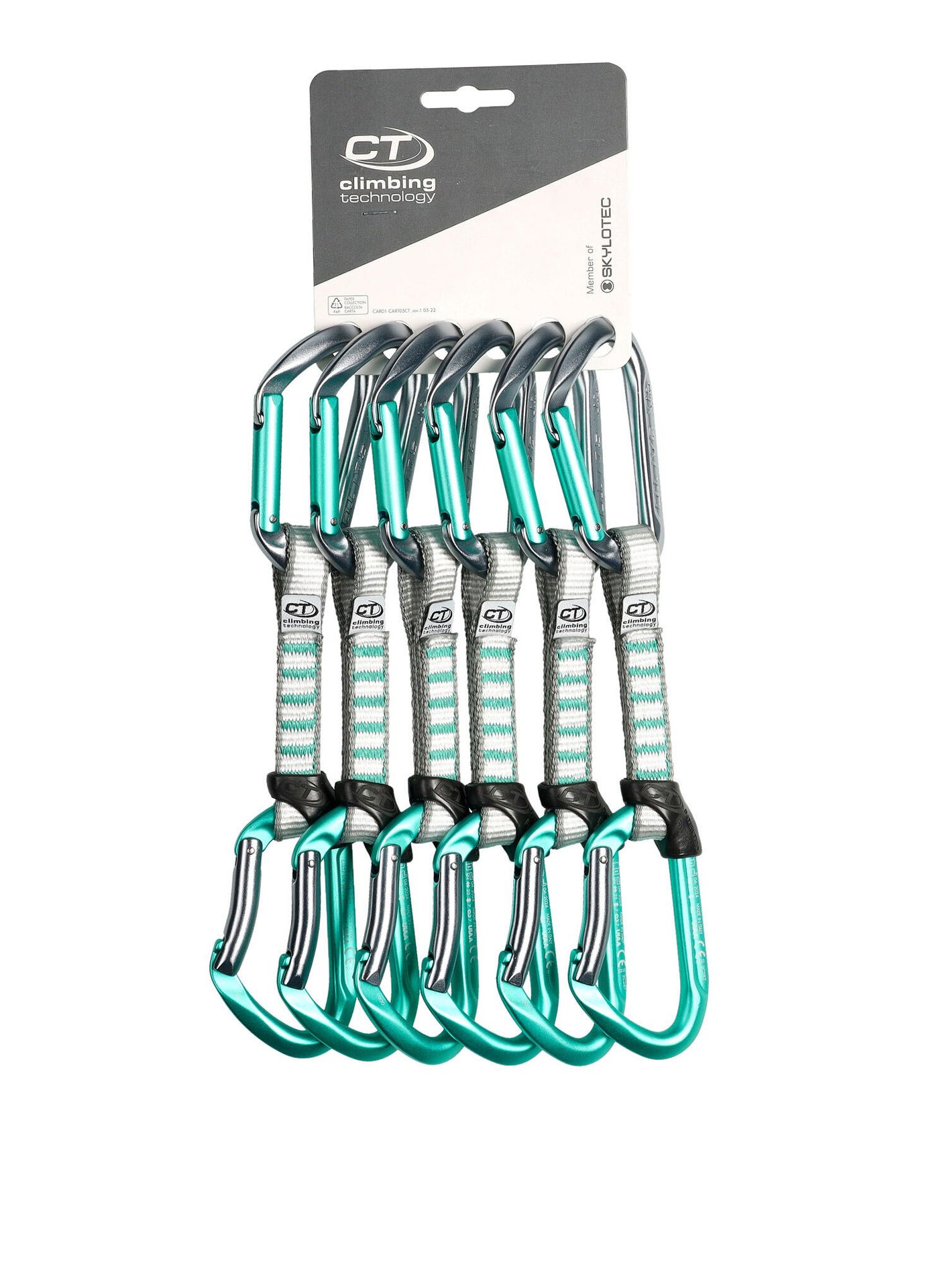 Ekspresy wspinaczkowe Climbing Technology Salto Set NY 12 cm 6-Pack
