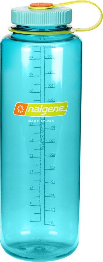 Butelka na wodę Nalgene Wide Mouth Sustain Silo 1,5 l - cerulean