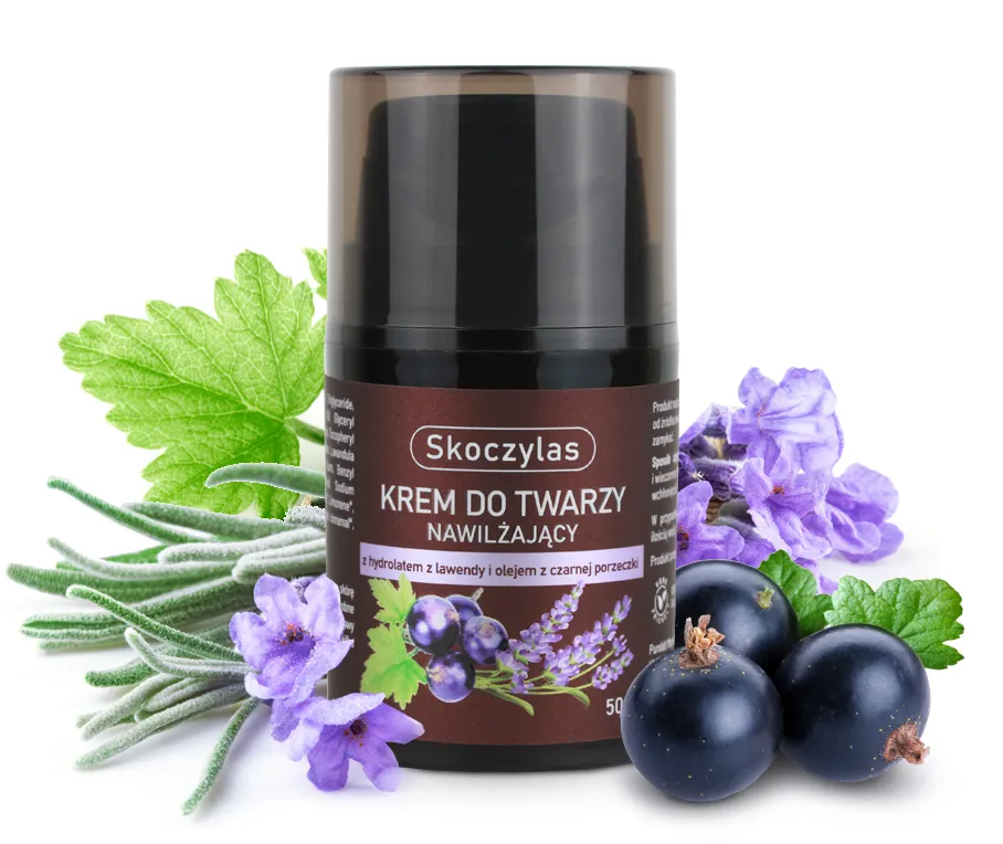KREM do twarzy nawilżający z hydrolatem z lawendy i olejem z czarnej porzeczki - 50 ml