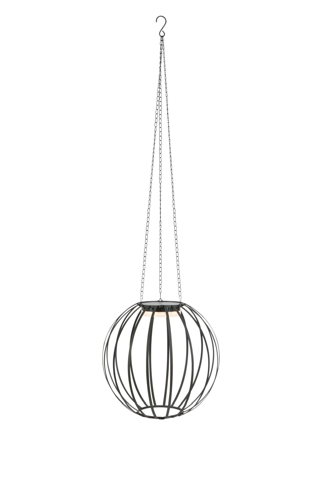 MARKSLOJD Lampa ogrodowa wisząca solarna czarna metalowa LED 109120 z serii KIVO