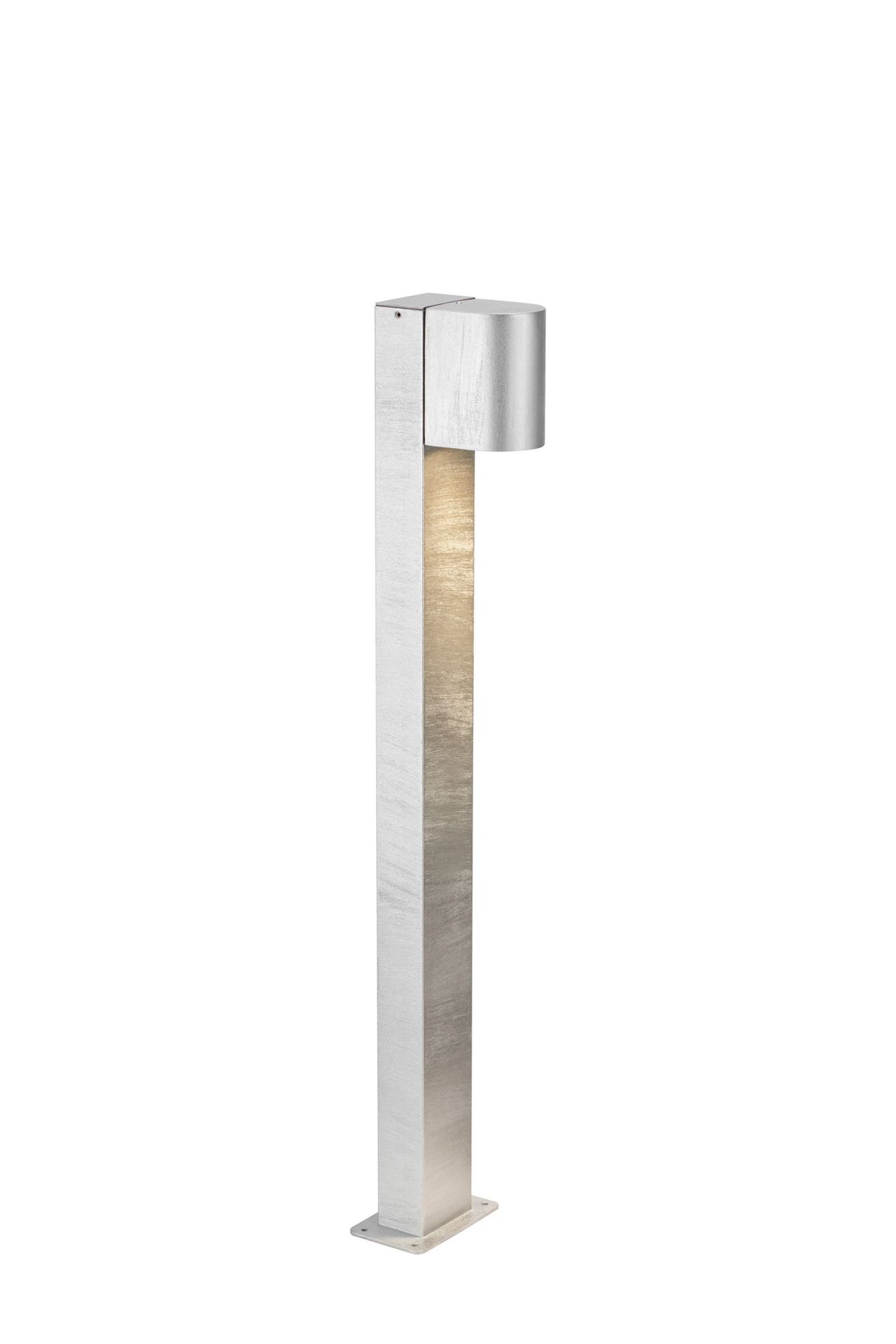 MARKSLOJD Lampa ogrodowa stojąca metalowa srebrna 1-punktowa 109115 z serii ALOR
