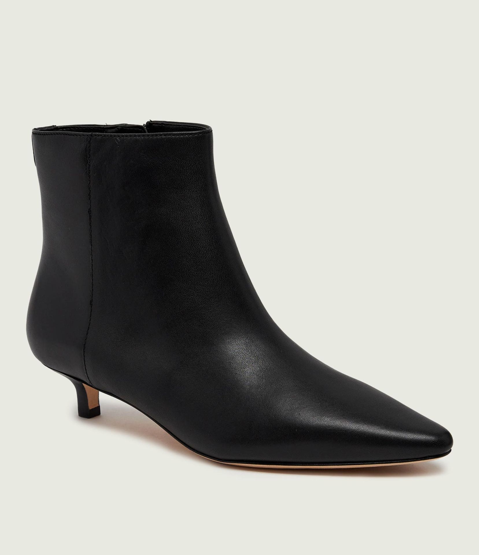 LAUREN RALPH LAUREN Skórzane botki na szpilce Francesca
